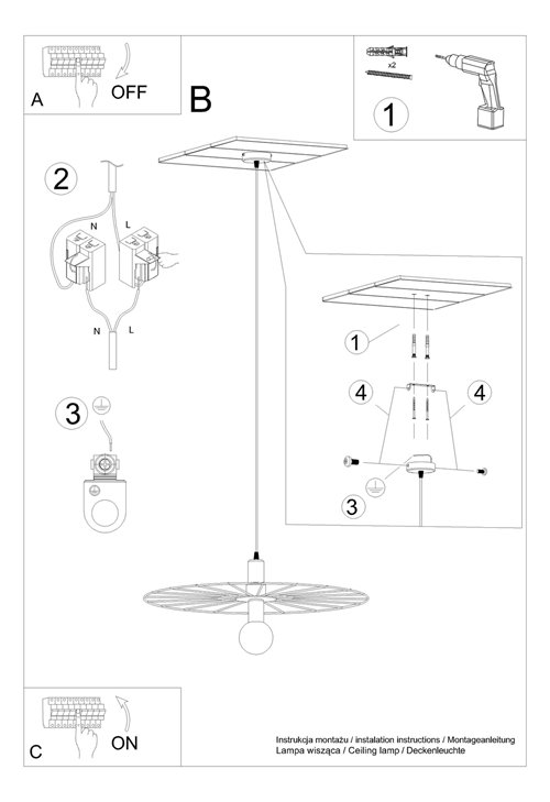 Lampa wisząca SIRKEL 30 czarny