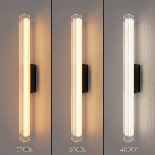 Kinkiet ścienny liniowy LED 11W 3CCT 60cm akryl czarny