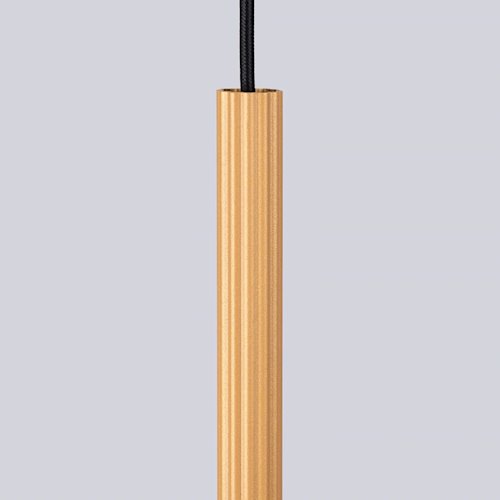 Lampa wisząca cienka tuba Arche 1xG9 złota