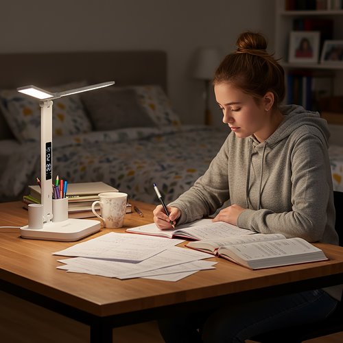 Lampka biurkowa LED Noblite Duo 5W 3CCT biała