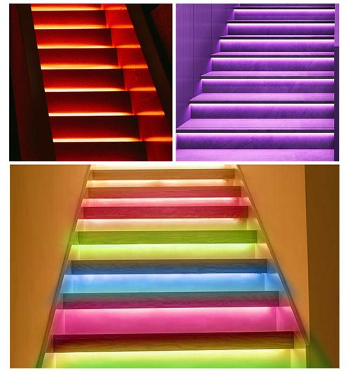 Sterownik schodowy LED RGB Smart z czujnikami ruchu i zmierzchu