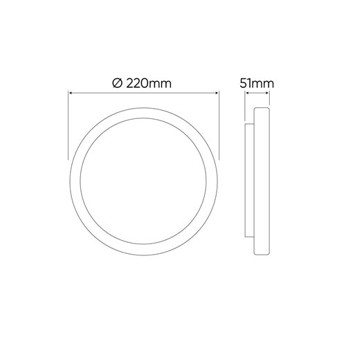 Plafon LED IP54 okrągły Action 18W 2000lm 4000K