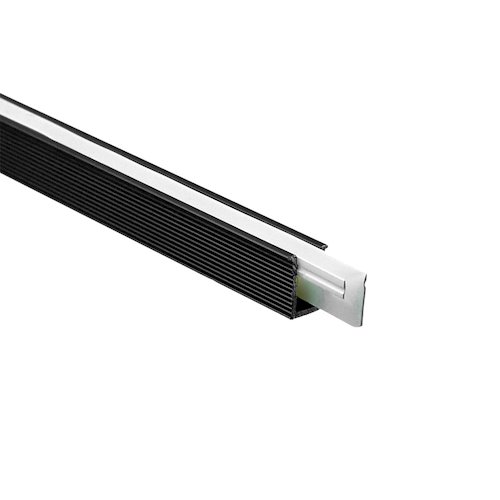Profil LED wpuszczany wąski Tiny 7mm czarny z kloszem 1m