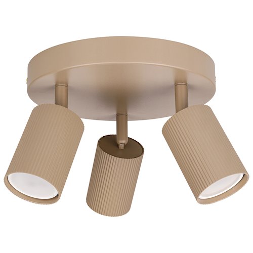 Lampa sufitowa okrągła z refletorami 3xGU10 Lucilla beżowa