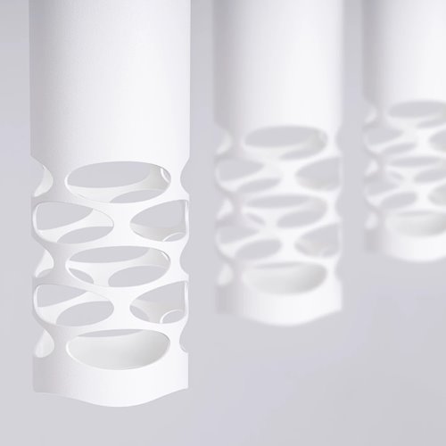 Lampa wisząca potrójna Liro 3xGU10 listwa biała