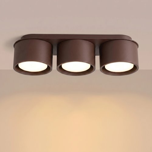 Lampa sufitowa potrójna tuba Modo 3xGx53 brązowa