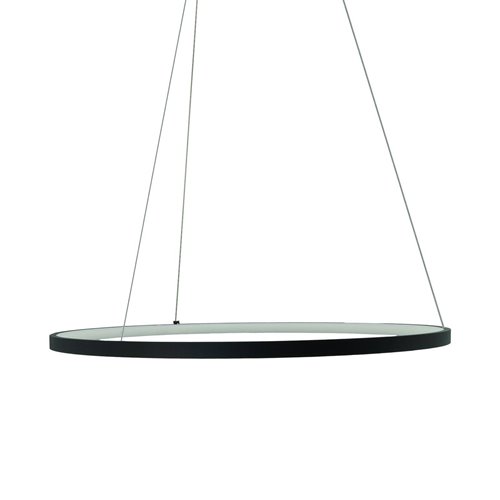 Lampa wisząca LED okrągła Perro 36W czarna