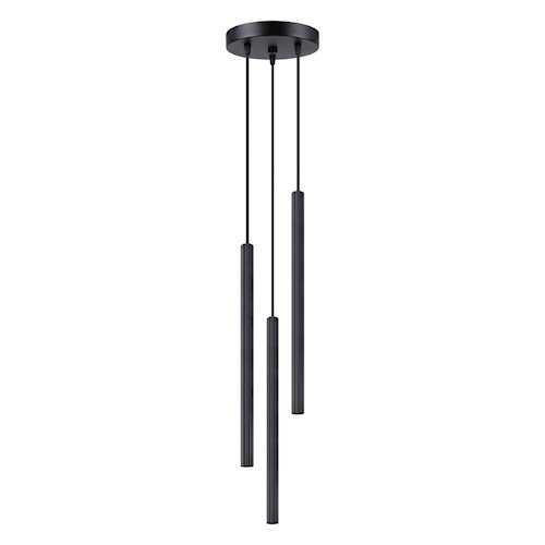 Lampa wisząca potrójna Arche okrągła 3xG9 czarna