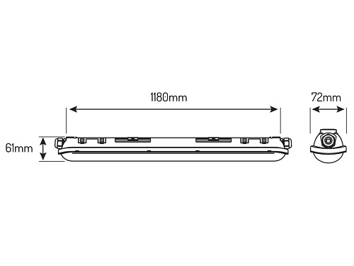 Lampa hermetyczna led 120cm