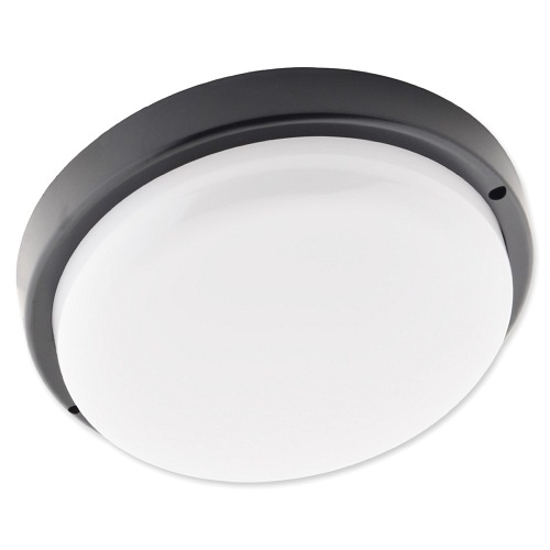 czarny plafon LED 18W