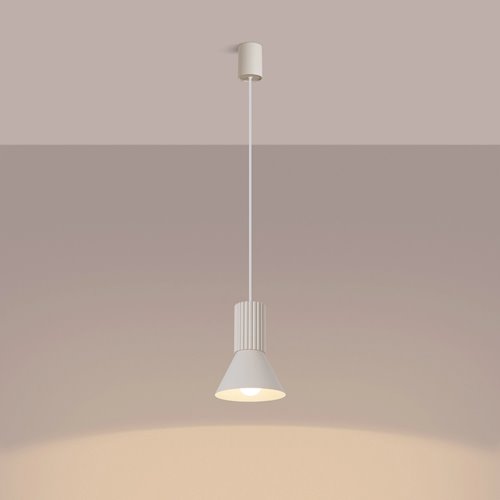 Lampa wisząca loftowa Estria 1xE14 beżowa