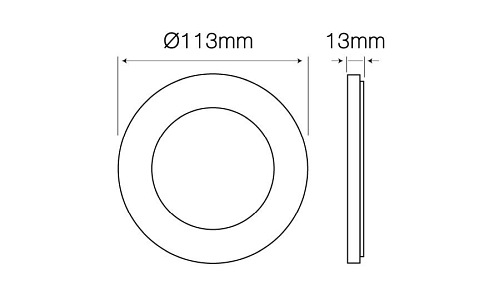 okrągły panel LED 6W easyfix dzienny