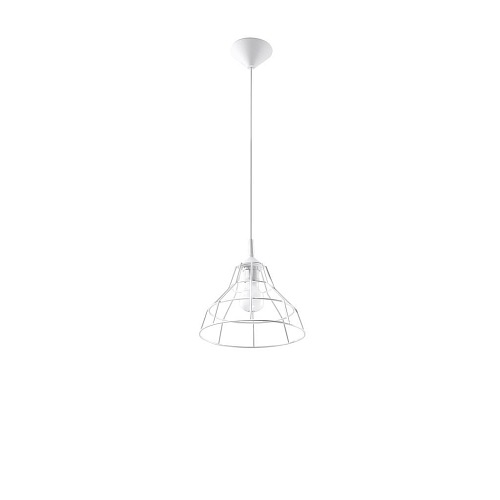 Lampa wisząca industrialna ANATA 1xE27 Biała