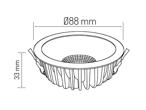 Oprawa Downlight LED Line 7W 700lm 4000K QUANTUM