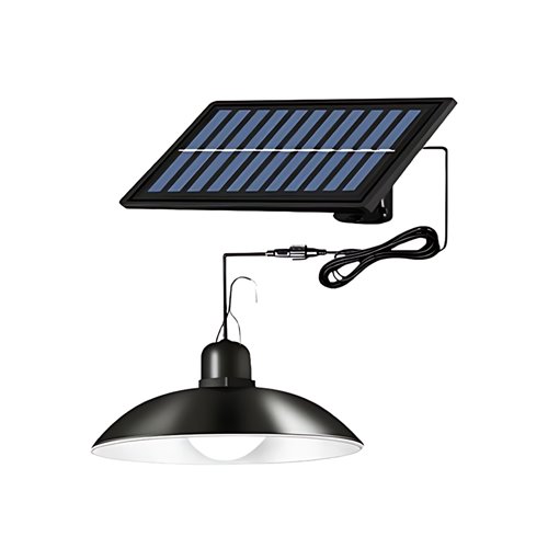 Lampa wisząca solarna z czujnikiem zmierzchu i pilotem