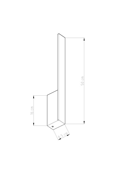 Kinkiet LAHTI 50 czarny LED 3000K