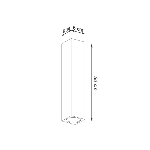 Halogen natynkowy drewniany KEKE 30 dąb 1xGU10