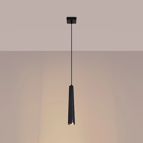 Lampa wisząca dekoracyjna Prysm 1xG9 czarna