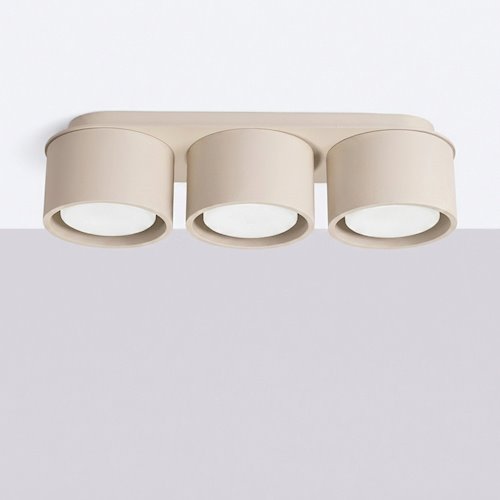 Lampa sufitowa potrójna tuba Modo 3xGx53 taupe