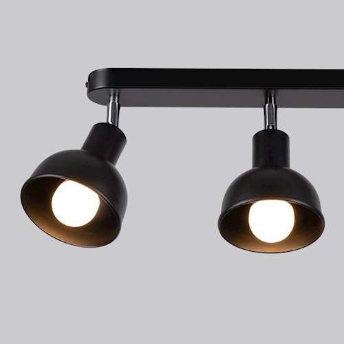 Lampa sufitowa z reflektorami Elba 3xE27 czarna