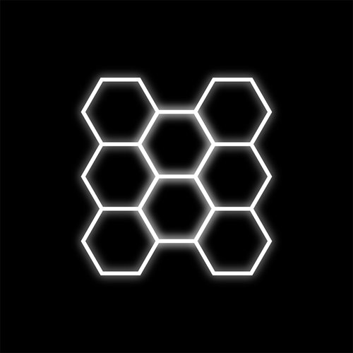 Lampa LED Hexagon 8xHEX 280W 6500K