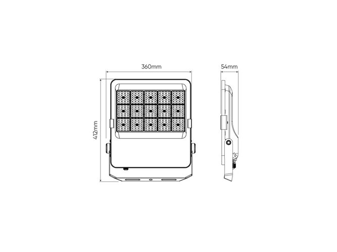 Naświetlacz LED 200W 28000lm 120st. Flux 4000K