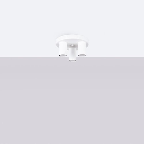 Lampa sufitowa tuby Lagos 3xGU10 okrągła biała