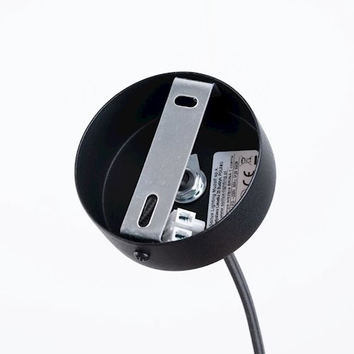 Lampa wisząca kula z dekoracją Brina 1xG9 czarna