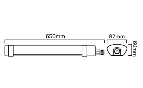 lampa led hermetyczna 60cm z czujnikiem