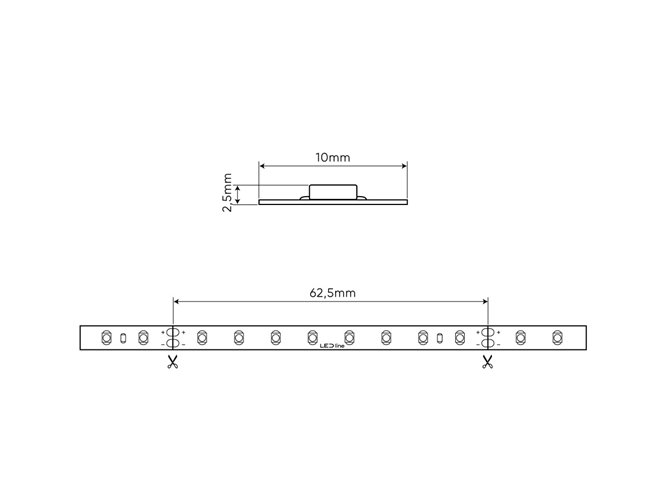 Taśma LED SMD 24V PRIME 8,5W 128 LED/m 4000K 5m