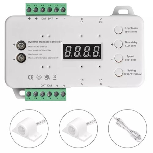 Sterownik schodowy LED Mono Smart z czujnikami ruchu