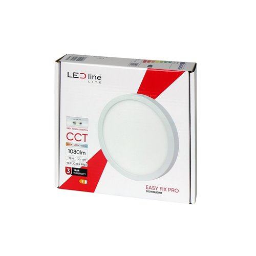 okrągły panel LED 12W easyfix dzienny