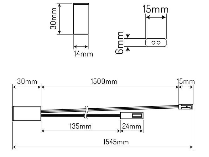 Włącznik drzwiowy/szafkowy IR Channel LED line