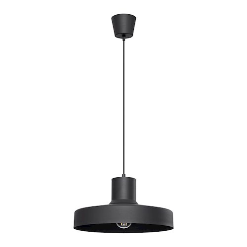 Lampa wisząca klasyczna Bilo 1xE27 czarna
