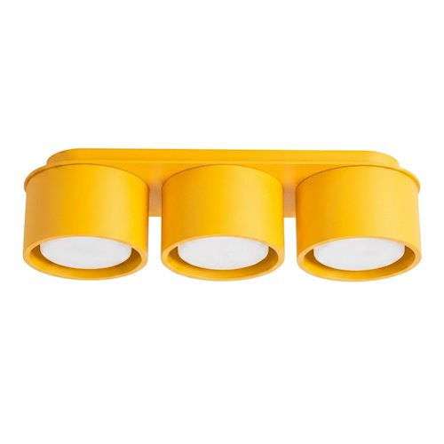 Lampa sufitowa potrójna tuba Modo 3xGx53 żółta
