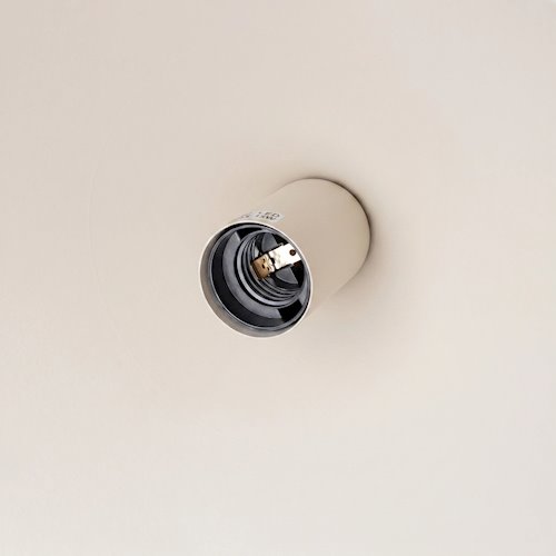 Lampa wisząca stożkowy klosz Nox 40cm 1xE27 beżowa