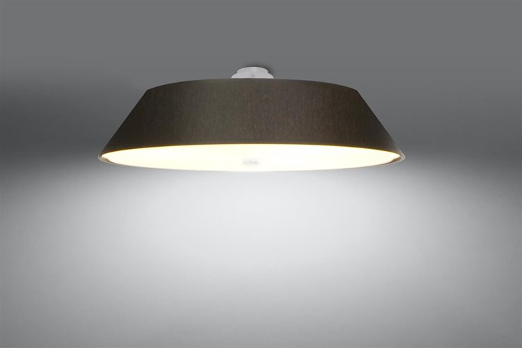 Lampa sufitowa okrągła VEGA 70 cm 5xE27 czarna