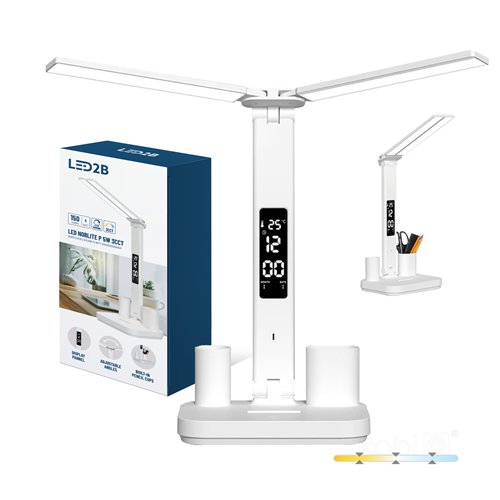 Lampka biurkowa LED Noblite Duo 5W 3CCT biała