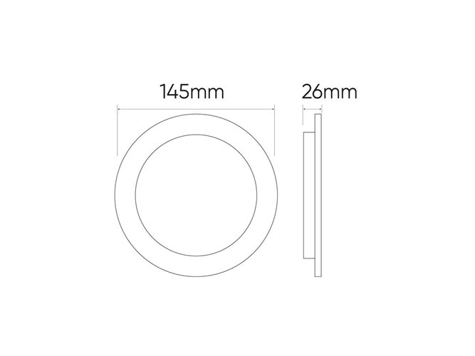 Panel LED Downlight MOLLY 12W 1250lm 4000K okrągły