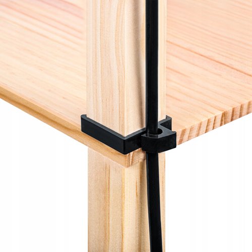 Lampa stojąca Square 1xE27 160cm drewniana