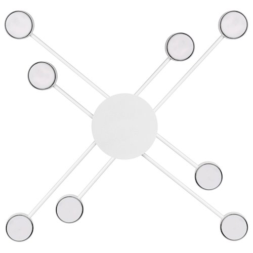 Żyrandol sufitowy Vecto 8xGX53 geometryczny biały