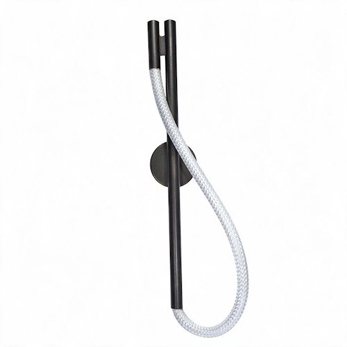 Kinkiet ścienny LED Serpente 12W CCT wężyk splot - czarny