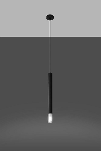 Lampa wisząca punktowa WEZYR 1 czarna 1xG9