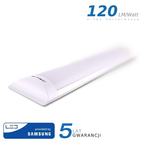 Lampa LED natynkowa 40W Samsung 120cm 120lm/W VT-8-40 6400K 4800lm