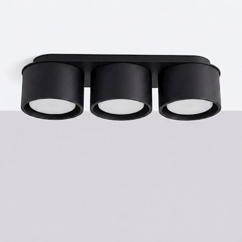 Lampa sufitowa potrójna tuba Modo 3xGx53 czarna