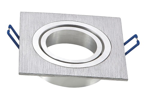 Oprawa kwadratowa, ruchoma, odlew -  szczotkowane aluminium AIGOSTAR