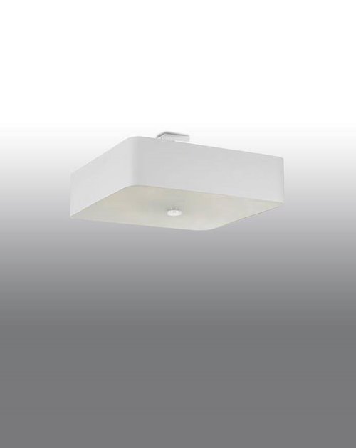 Lampa sufitowa LOKKO kwadratowa 55x55 5xE27 biała