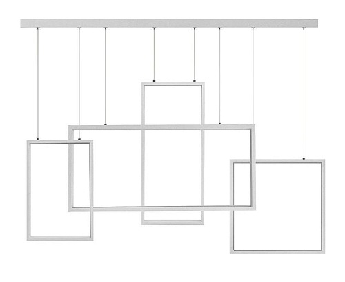 LAMPA LED TANGO WISZĄCE PROSTOKĄTY 75W BIAŁA 4000K