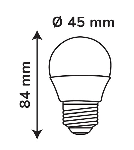 Żarówka LED kulka E27 ciepła