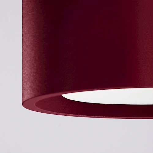 Lampa sufitowa tuba Modo 1xGx53 burgundowa